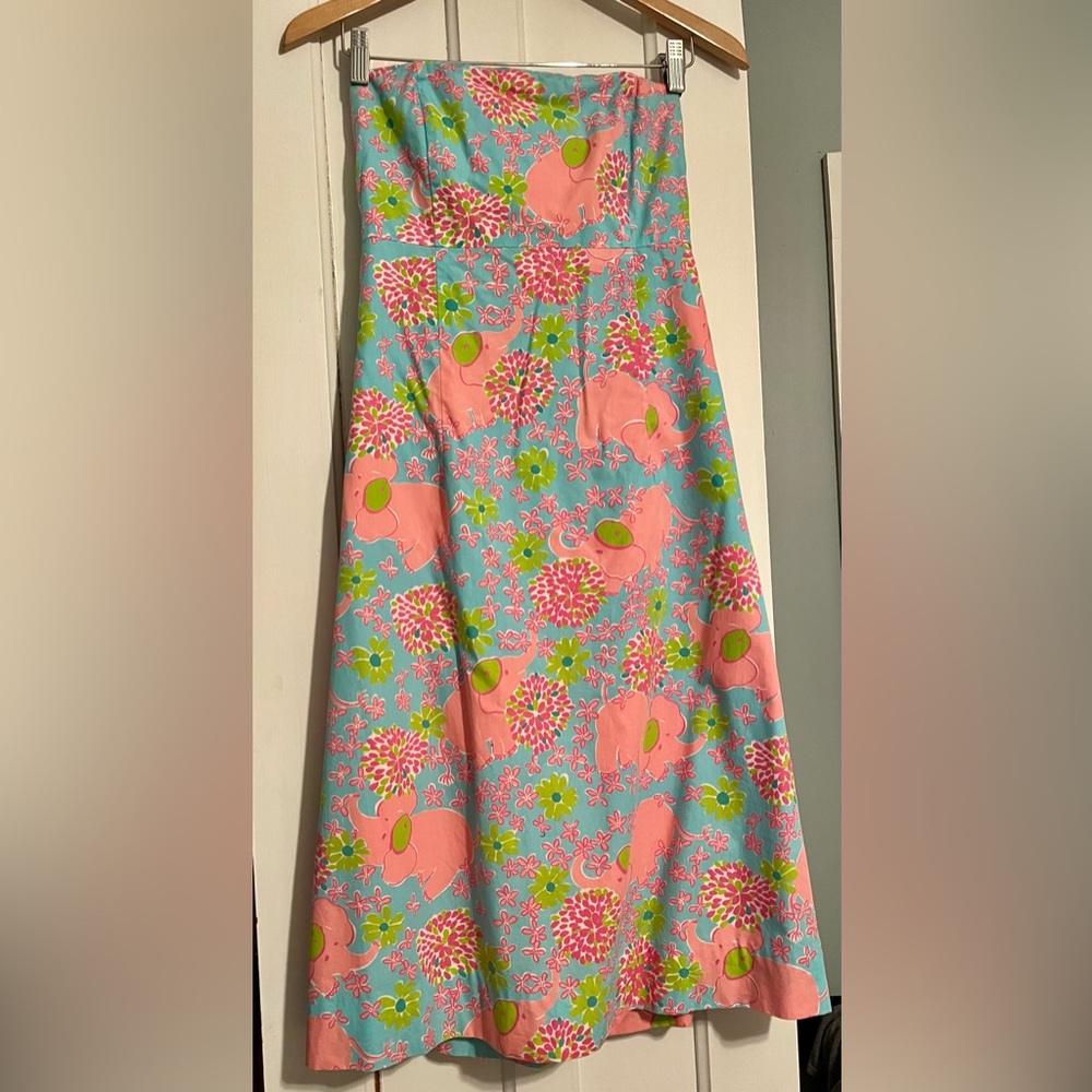 Vintage Classic Lilly Pulitzer Sabrina dress in Elefrance  print (2004)